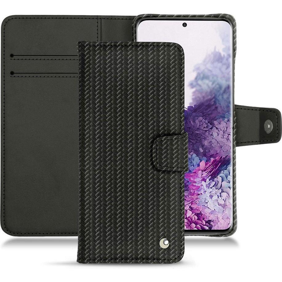 Noreve Lederschutzhülle Wallet (Samsung Galaxy S20+), Smartphone Hülle, Schwarz