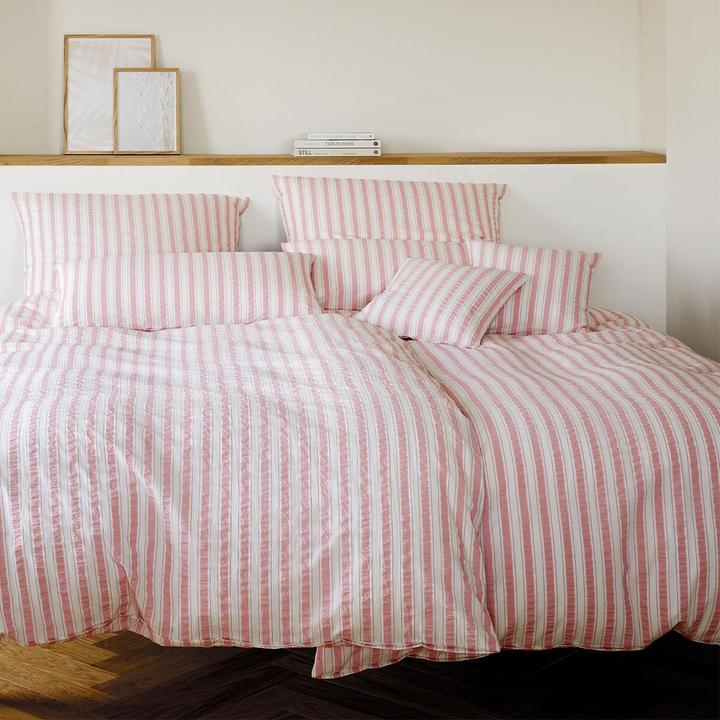 Actual product image Elegante Web-Seersucker Bettwäsche Svaneke (Bedding set, 160x210 cm + 65x100 cm)