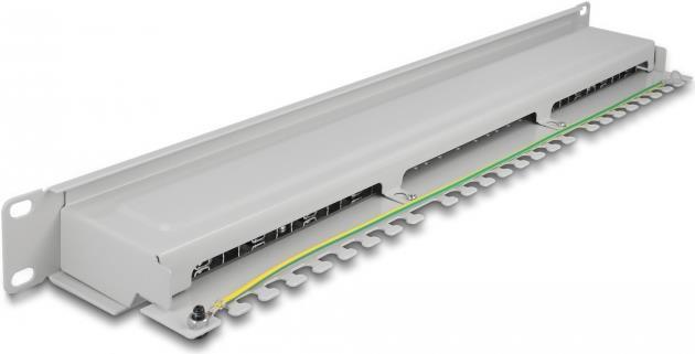 Immagine prodotto Delock 48,30 cm (19") Pannello patch 16 porte Cat.6A 1 U grigio
