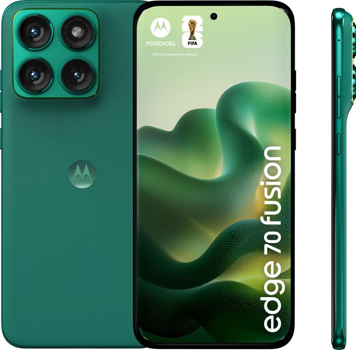 Produktbild Motorola Edge 70 Fusion 256GB Grün (256 GB, PANTONE Sporting Green, 6.78", Dual SIM, 5G)