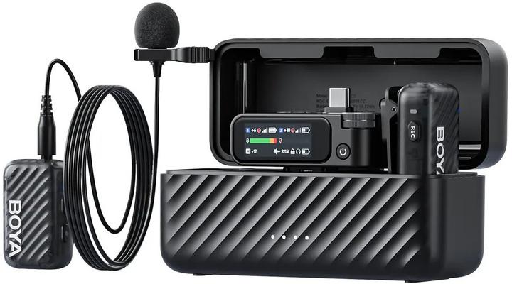 Boya BOYAMIC 2-01 Professional-grade microphone includes 2 lavalier mic