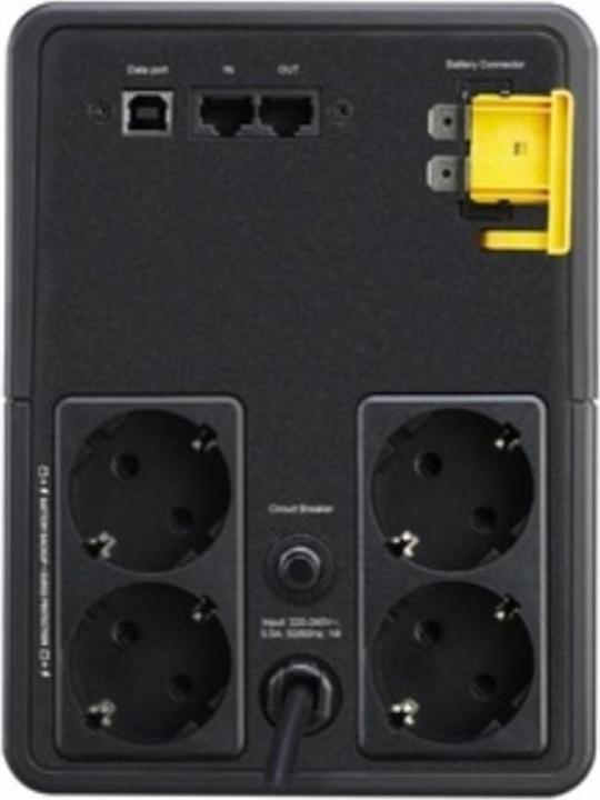 Actual product image APC BX1600MI-GR Uninterruptible Power Supply (UPS) Line-Interactive 1600 VA 900 W 4 AC Outputs (1.60 VA, 900 W, Line-interactive UPS)