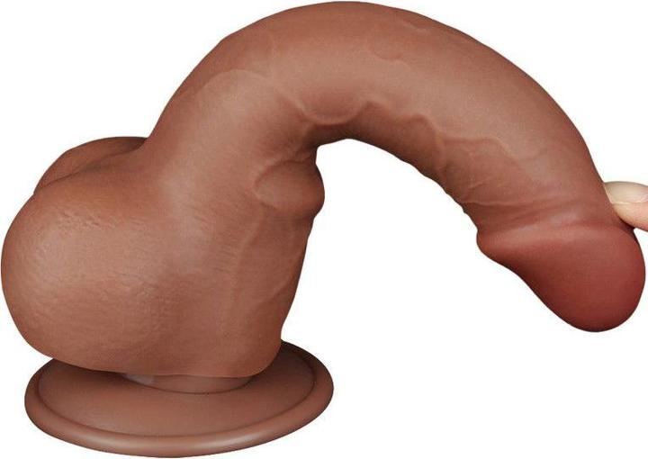 Productafbeelding Lovetoy Skin-Schiebe-Dildo 19,5 cm (Ø 3,6 cm) - Braun