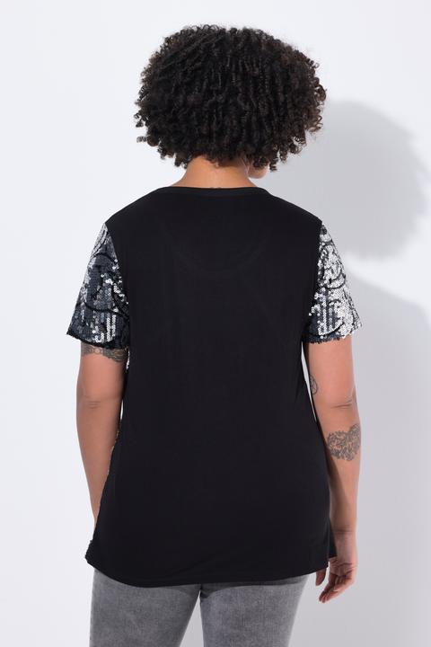 Immagine prodotto Angel of Style T-shirt dal taglio comodo con Smiley di paillettes (44)