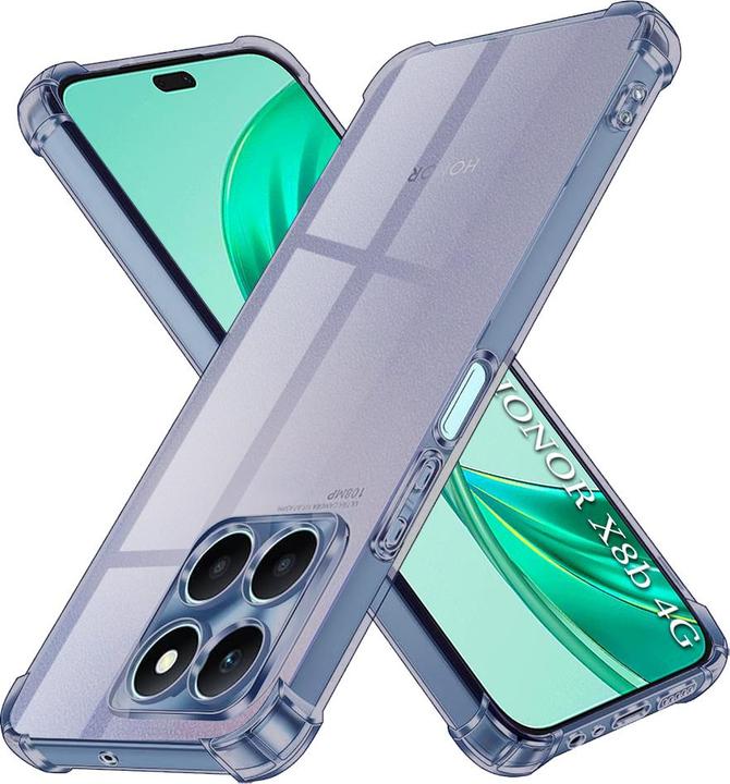 Image du produit Techsuit - Shockproof Clear Silicone - Honor X8b - Smoke Black (Honor X8b)