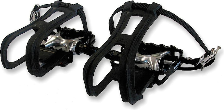 Wellgo ATB LU-964 9/16" Alu inkl. Pedalriemen und Haken