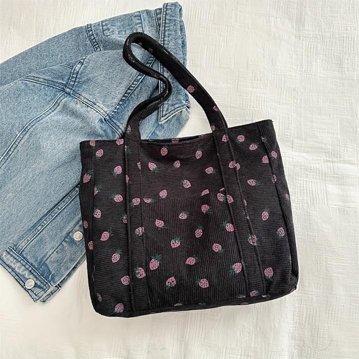 Actual product image Only-Bags.Store Grosse Kapazität Mode Casual Tote Bag, süsse Umhängetasche mit einfachem Tragegriff, vielseitige