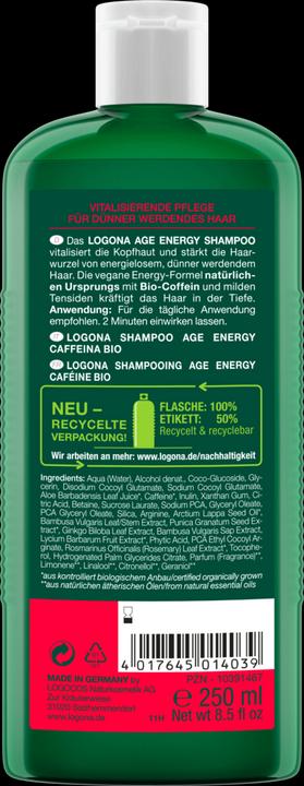 Image du produit Logona Âge Énergie (250 ml, Shampoing liquide)