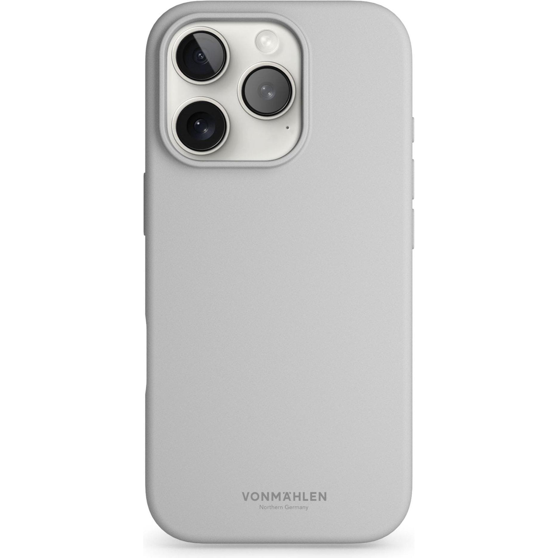 Vonmählen Soft Silicone Case (Apple iPhone 16 Pro Max), Smartphone Hülle, Grau