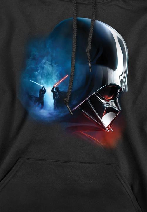Actual product image Star Wars Mens Obi Wan Kenobi Vader Poster Hoodie (XL)