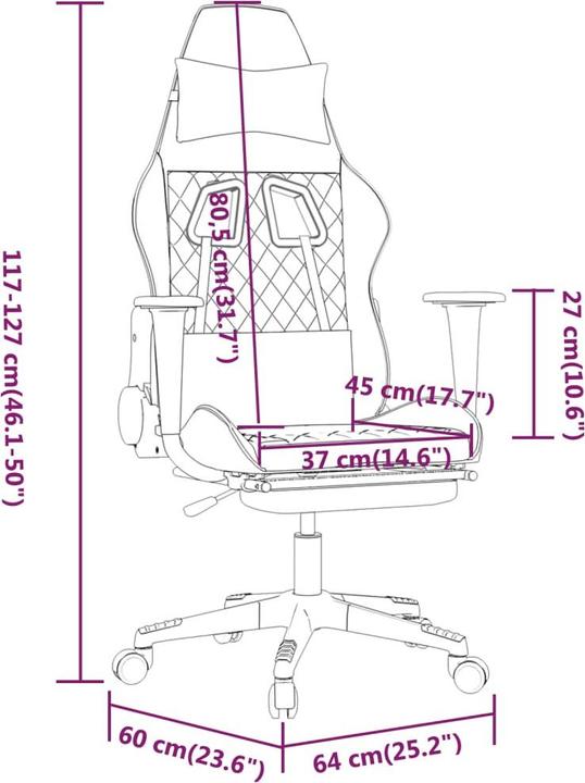 Produktbild vidaXL Gaming-Stuhl