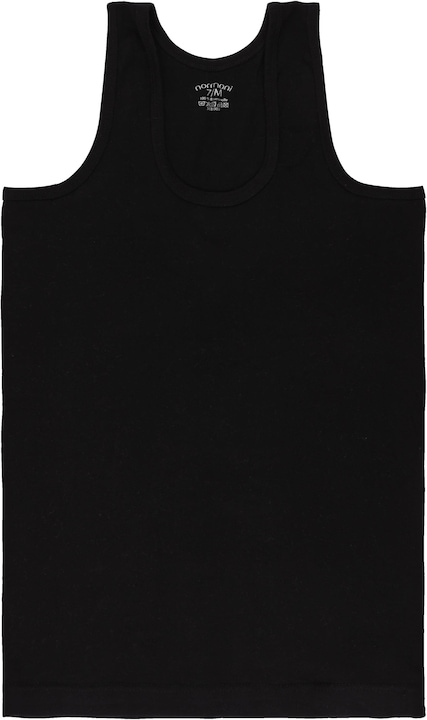 Immagine prodotto Normani Maglia intima 4 pezzi da uomo a costine sottili nera (4XL)