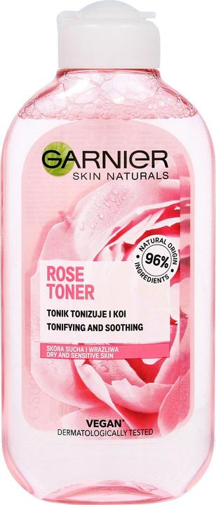 Actual product image Garnier Skin Naturals Botanical Rose Body Lotion for Dry and Sensitive Skin 200ml (Face toner, 200 ml)
