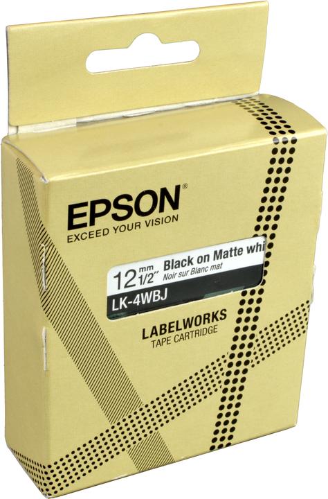 Produktbild Epson Matte White/Black 12mm LK-4WBJ (1.20 cm, Weiss, Schwarz)