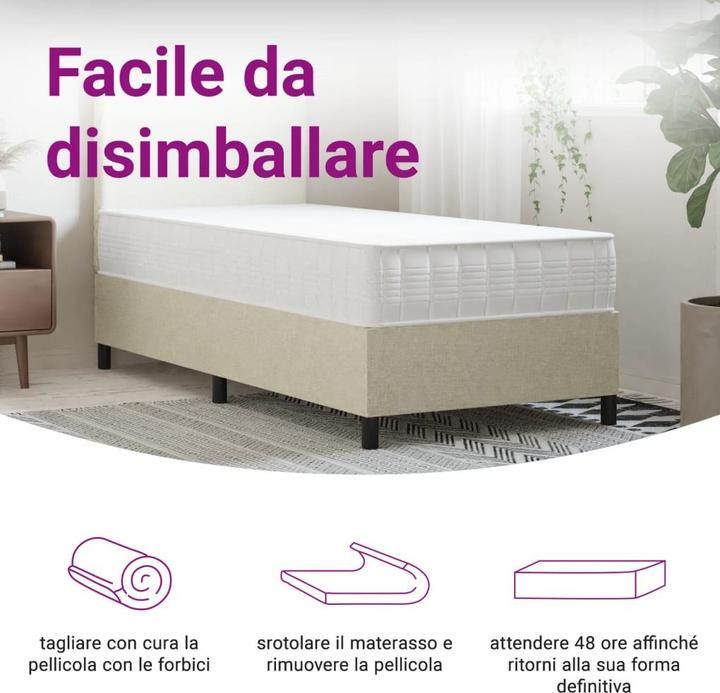 Produktbild vidaXL Taschenfederkern-Matratze (90 x 190 cm)