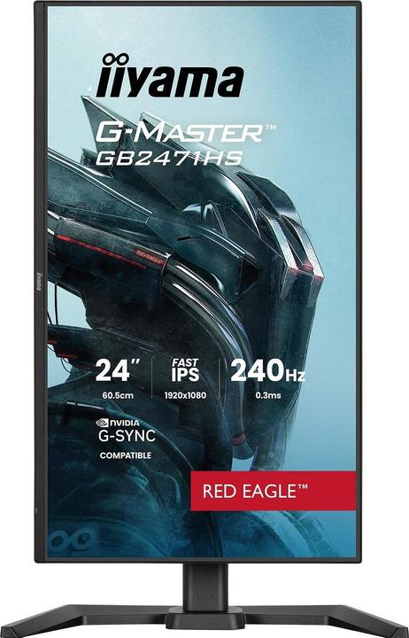 Produktbild iiyama 60.5cm (24") G2471HS-B1 16:9 2xHDMI+DP IPS black (1920 x 1080 Pixel, 23.80")