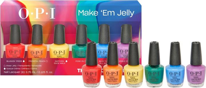 Immagine prodotto OPI Make 'Em Jelly - 6er Mini Pack (Smalto per unghie effetto gel)