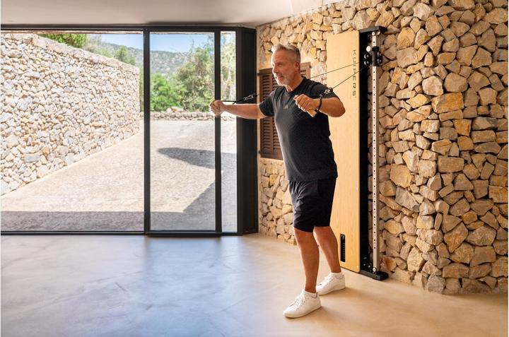 Produktbild Kuipers Fitness Kraftstation Slim Seilzugturm helle Esche, Gewicht: 30 kg