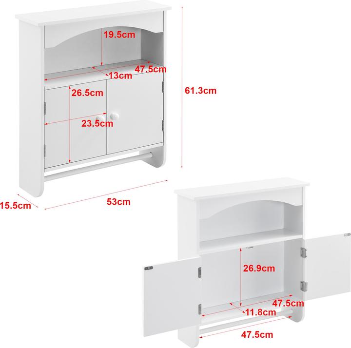Actual product image En.Casa Graz (53 x 15.50 x 61.30 cm)