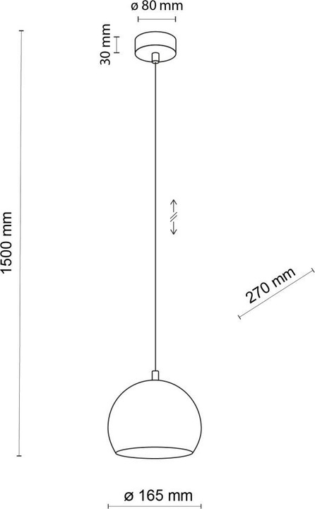Actual product image Licht-Erlebnisse Pendelleuchte Adam (E27)