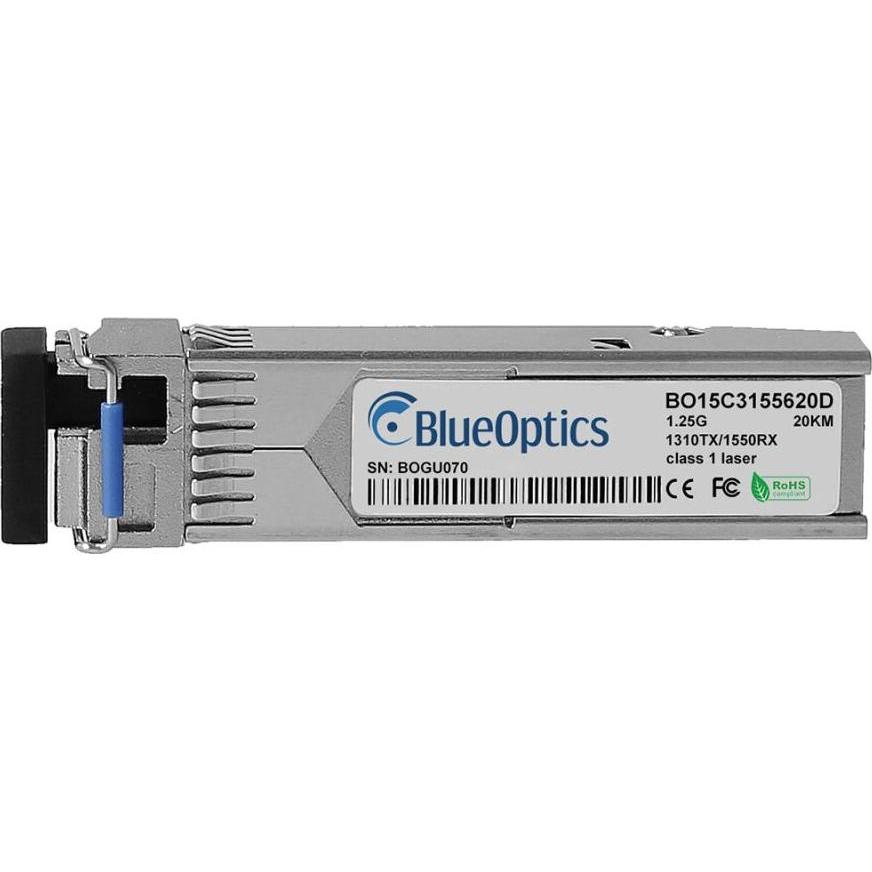 BlueOptics Kompatibler Juniper SFP-1GT13R15BX10-I  BO15C3155620D SFP Transceiver, LC-Simplex, 1000BASE-BX-U, S, Transcei...