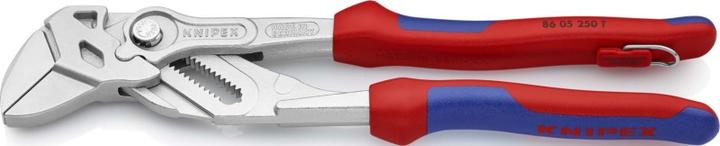 Produktbild Knipex Zangenschlüssel DIN ISO 5743 L.250mm Spann-W.46mm BK verchromt Griffe 2Komp.-Hüllen (250 mm)
