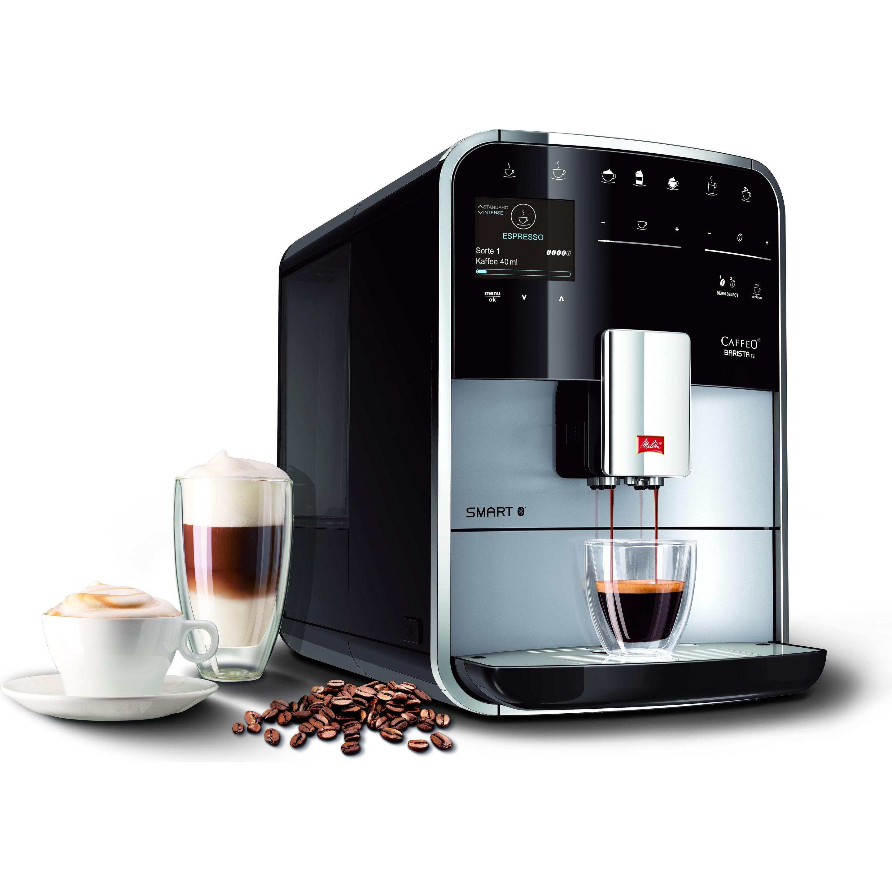 Melitta Barista TS Smart, Volautomatische koffiemachine, Zwart, Zilver