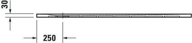 Actual product image Duravit Shower tray Sustano rectangle 1400x1000x30mm cream matt