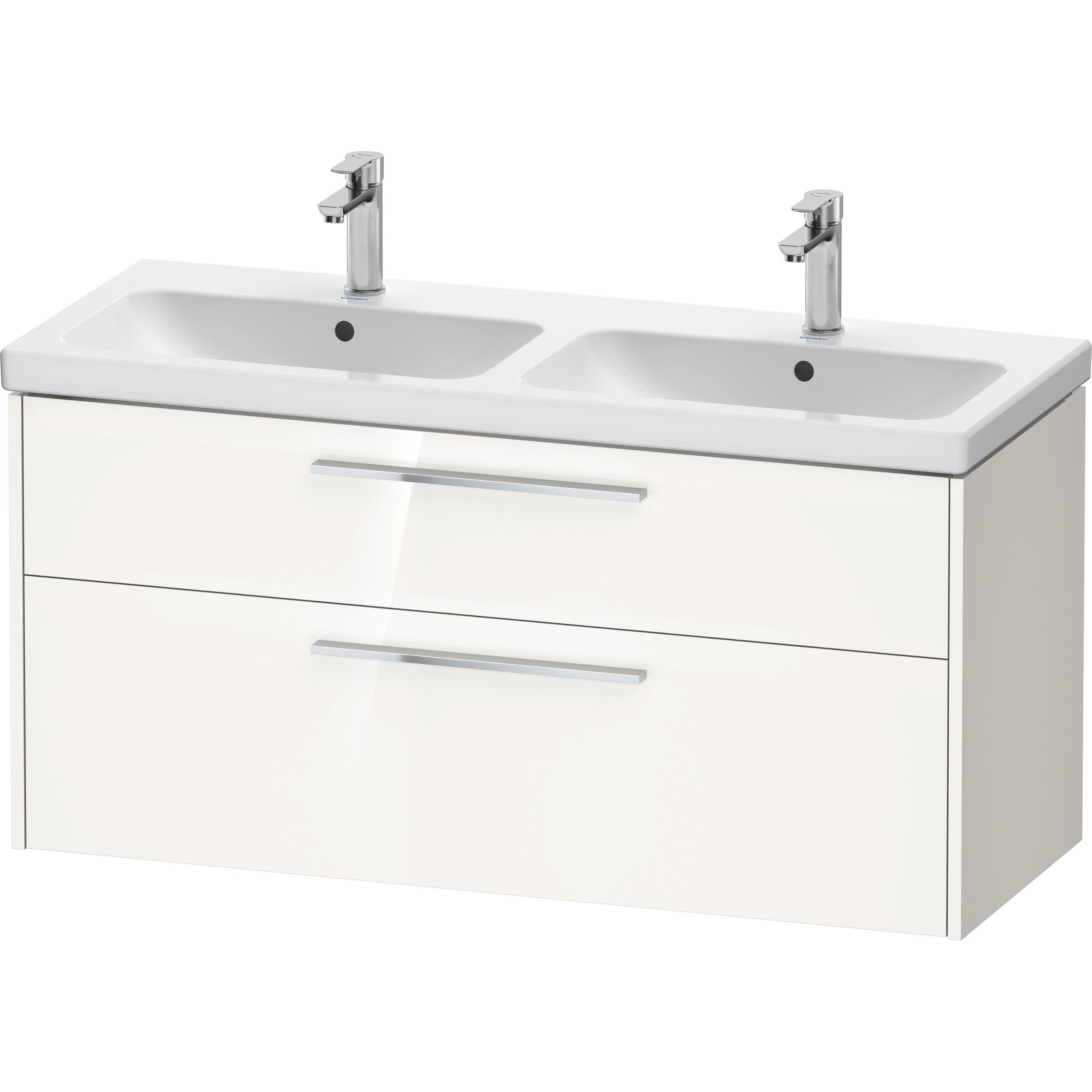Duravit, Waschbeckenunterschrank, D-Code Waschtischunterbau, 1 Auszug, 1184x460mm, Siphonausschnitt, mit Griff