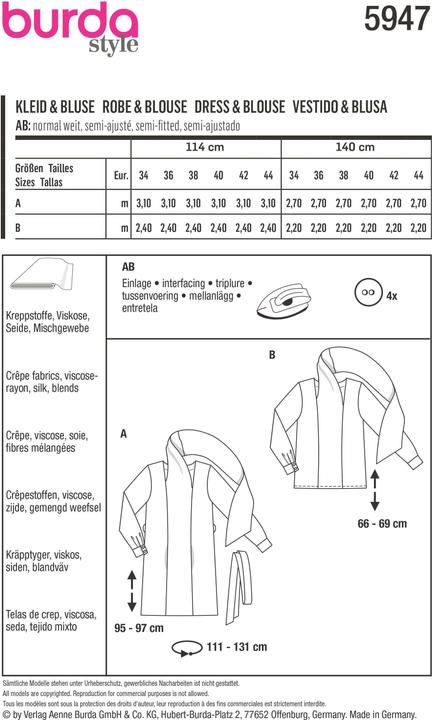 Produktbild Schnittmuster Kleid & Bluse