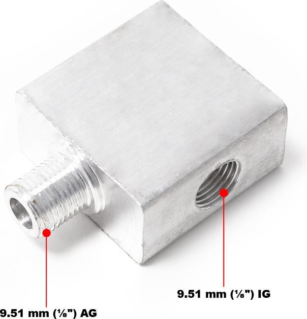 Produktbild Wiltec Airbrush 4-Wege Verbinder 9,51 mm 1/8" Mini Kompressor AS196AW Ersatzteil