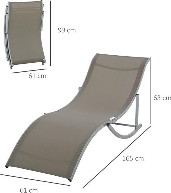 Actual product image Swisshandel24 Set of 2 sun loungers Garden loungers Fabric lounger Relax lounger ergonomic Aluminium Texteline (165 cm)
