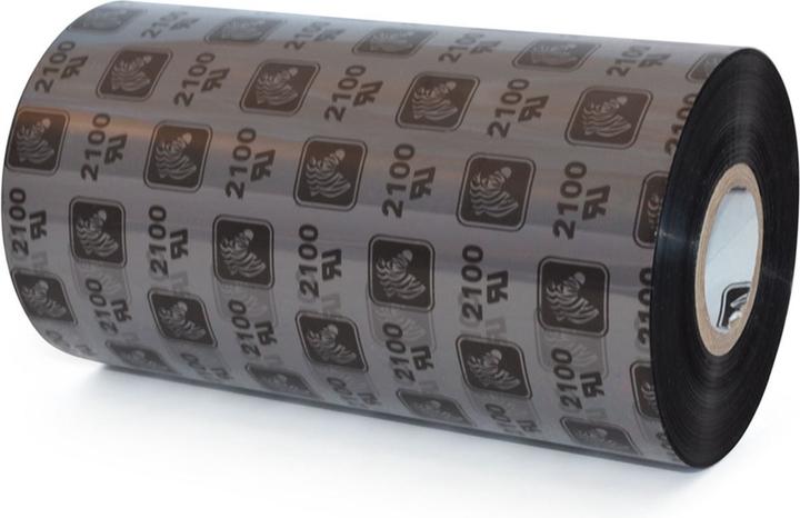 Actual product image Zebra ZipShip 2100, thermal transfer ribbon, wax, 156mm ZipShip 2100, thermal transfer ribbon, 2100 wax (15.60 cm, Black)