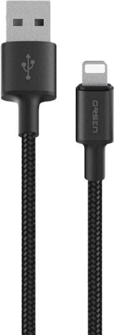 Orsen S9L USB A and Lightning 2.1A 1m black (1 m)