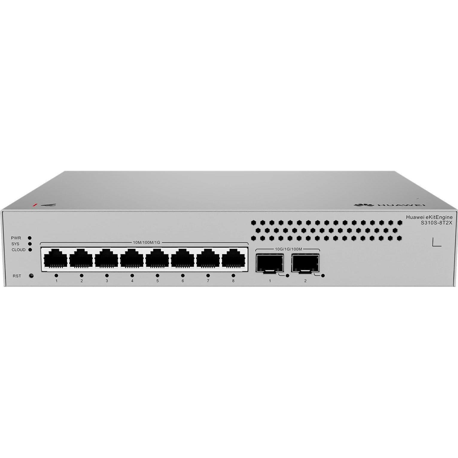 Huawei Data Communication S310S-8T2X S310S-8T2X S310S-8T2X 8x10/100/1000BASE-T ports 2x10GE SFP+ por