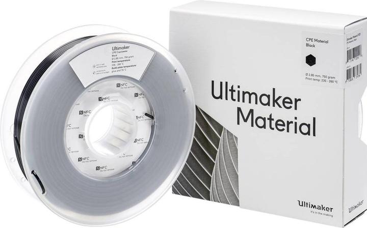 Actual product image Ultimaker Cpe (CPE, 2.85 mm, 750 g, Black)