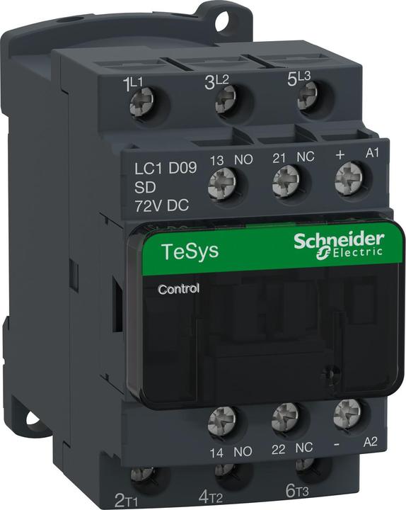 Actual product image Schneider Electric CONTACTOR 600VAC 9AMP IEC +OPTIONS