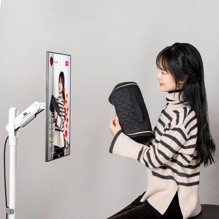 Image du produit Maclean Stojak podłogowy na monitor/TV MC-970 W, mobilny, sprężyna gazowa (Sol, 35", 10 kg)