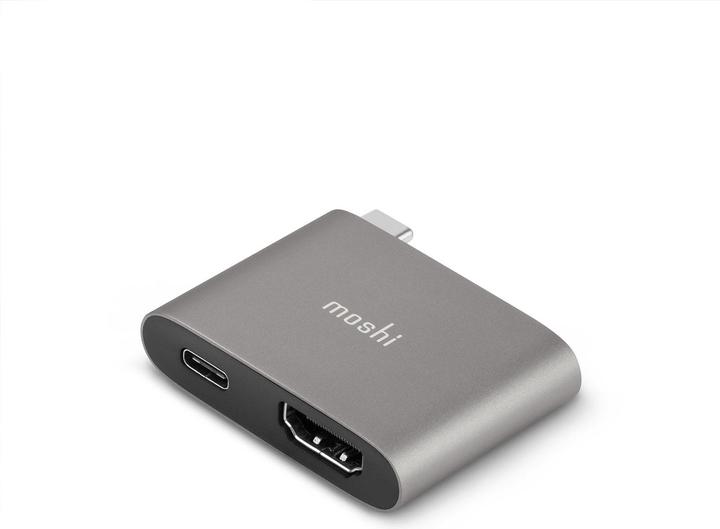 Immagine prodotto Moshi Adattatore compatto da USB-C a HDMI con HDR e ricarica tramite USB PD - Grigio Titanio (0.14 m)