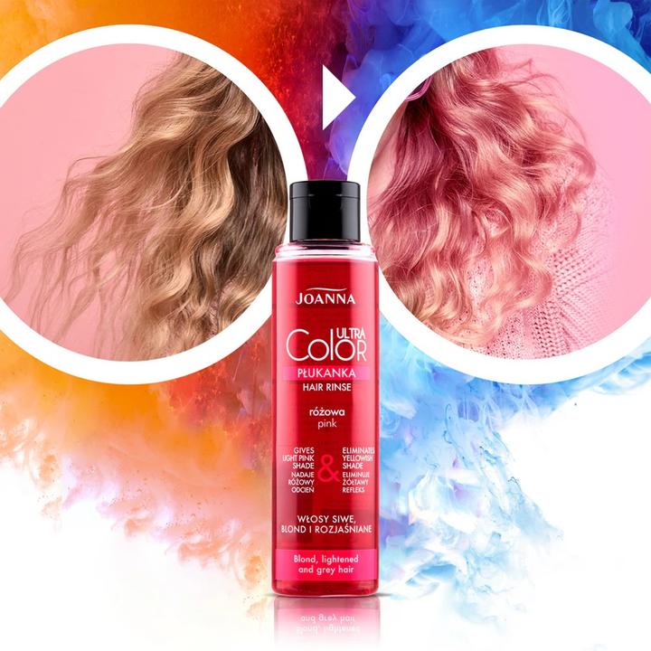 Actual product image Joanna Ultra Colour Toning Pigment For Hair Pinkond 100Ml (Pink blonde)
