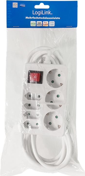 Actual product image LogiLink Socket strip (7x, CEE 7/3, 5 m)