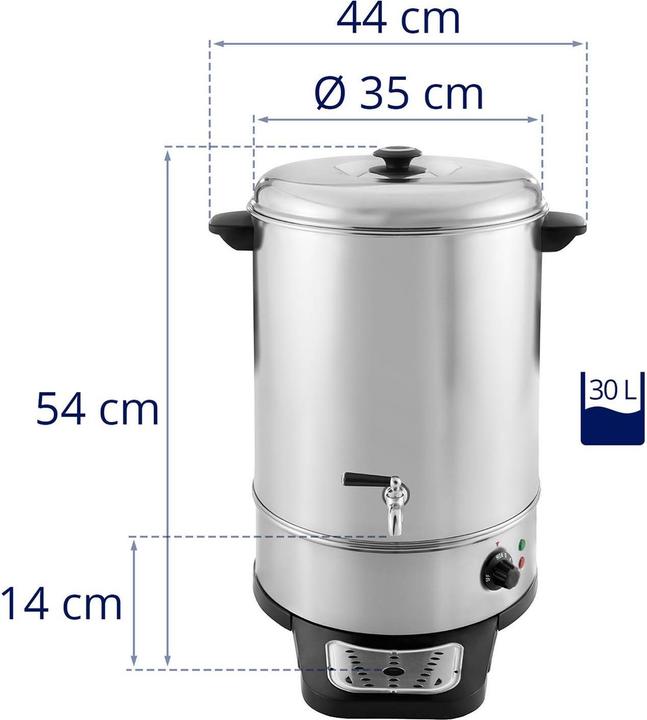 Immagine prodotto Royal Catering Bollitore per Gluehwein RCWK 30A (26 l)