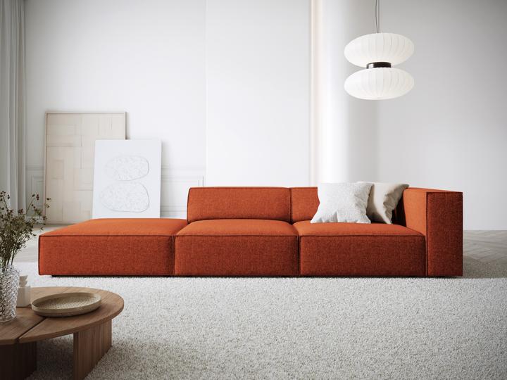 Actual product image Cosmopolitan Design Left Sofa, "Arendal", 4 Seats, Terracotta, 262x102x70 Made in Europe