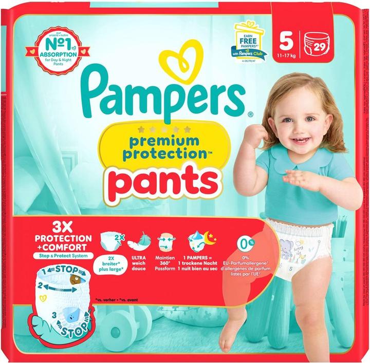 Image du produit Pampers Premium Protection Pants (Taille 5, Pack, 29 pièce(s))