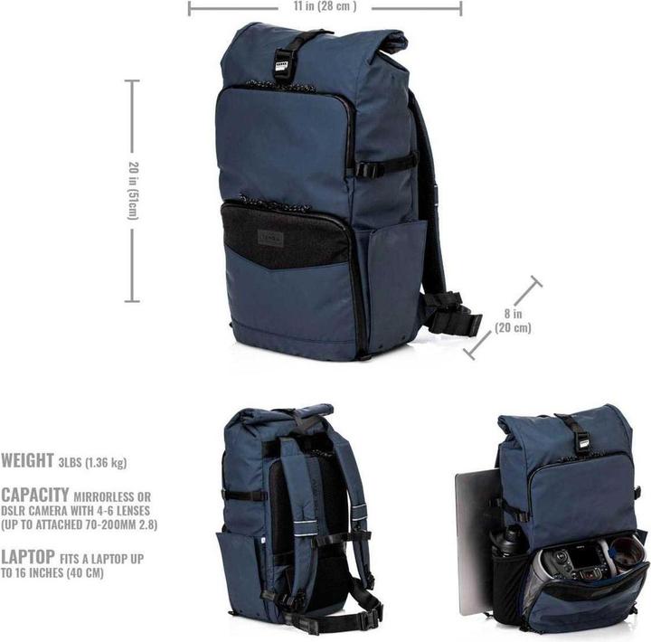 Actual product image Tenba Backpack DNA 16 DSLR blue (Photo backpack)
