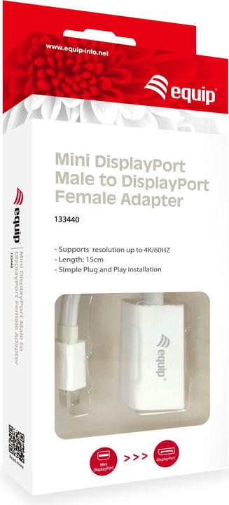 Produktbild equip Life DisplayPort-Adapter (Mini DP, 15 cm)