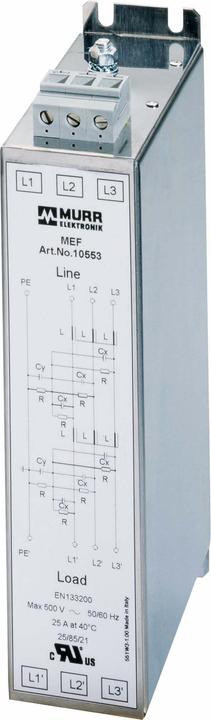Murr Elektronik Murrelektronik Mains interference suppression filter MEF 3/2 12 A T
