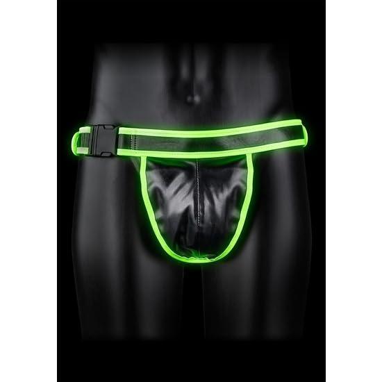 Image du produit Ouch! Buckle Jock Strap - GitD/Black - S/M (M, S)