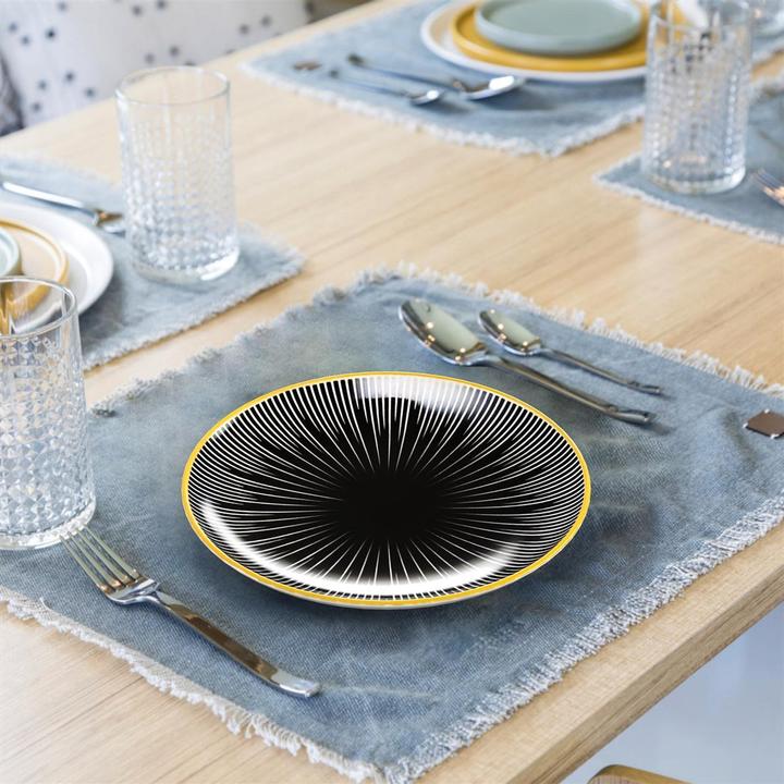 Produktbild Intirilife 4x Porzellan Teller 20.5 cm (4x, 20.50 cm)