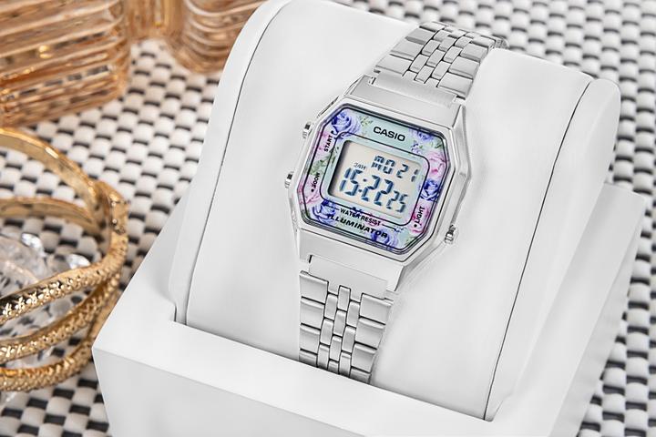 Produktbild Casio LA680WA-2CDF Damenuhr + BOX (Digitaluhr, Geschenkset)